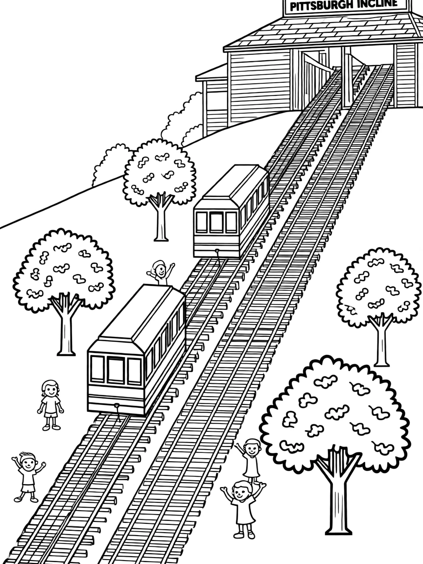 (Pennsylvania) The Pittsburgh incline funicular