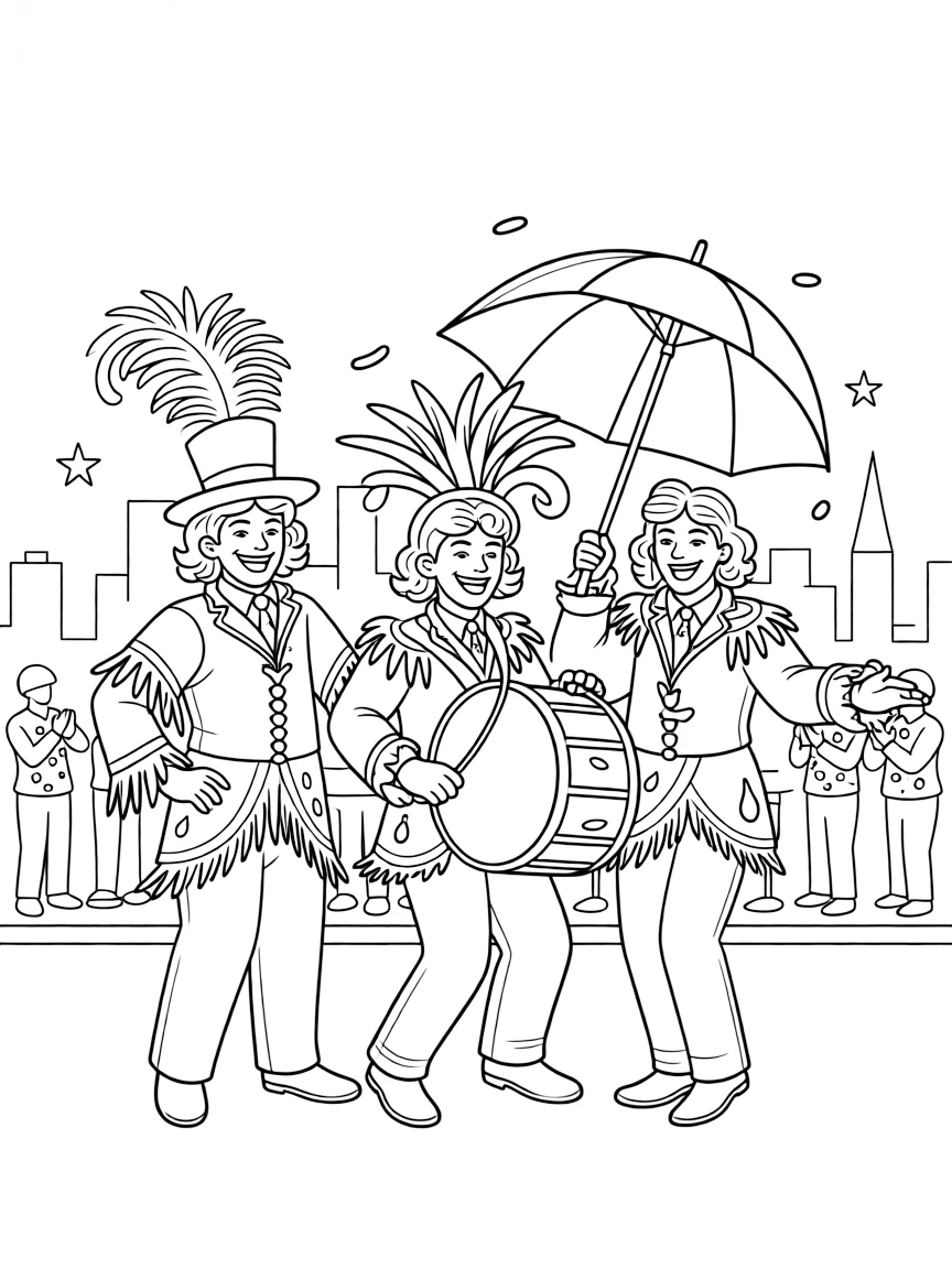 (Pennsylvania) The Mummers Parade in Philadelphia