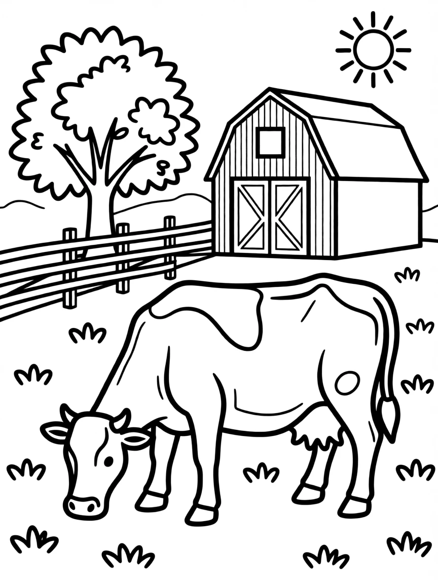 (Vermont) A cow grazing on a Vermont farm