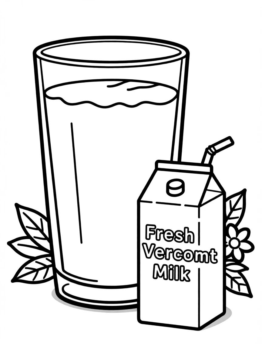 (Vermont) A glass of fresh Vermont milk