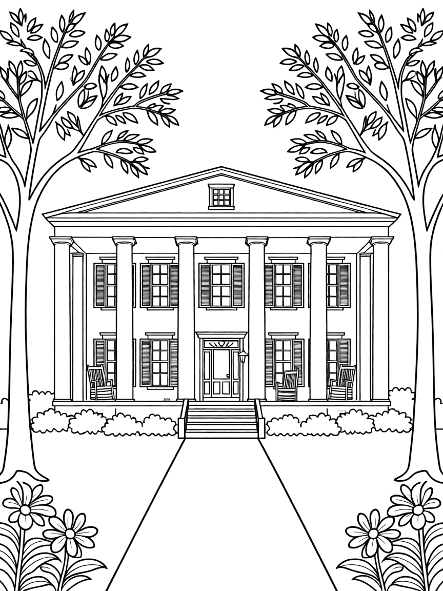 (Mississippi) Antebellum mansion in Natchez