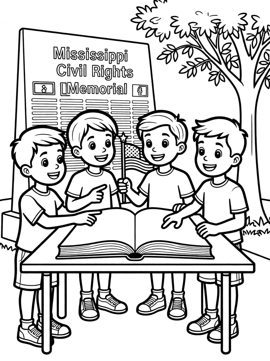 (Mississippi) Kids learning about civil rights history