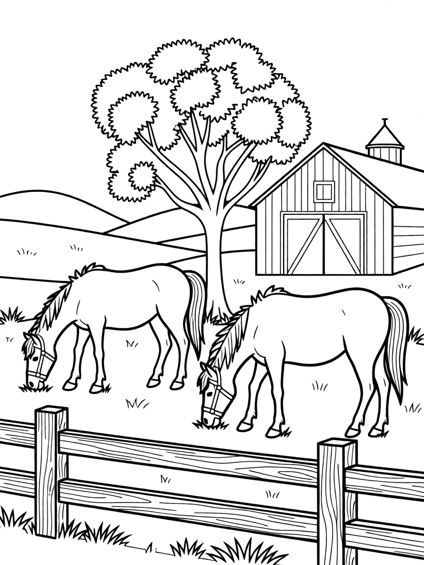(Mississippi) Horses grazing in a Mississippi pasture