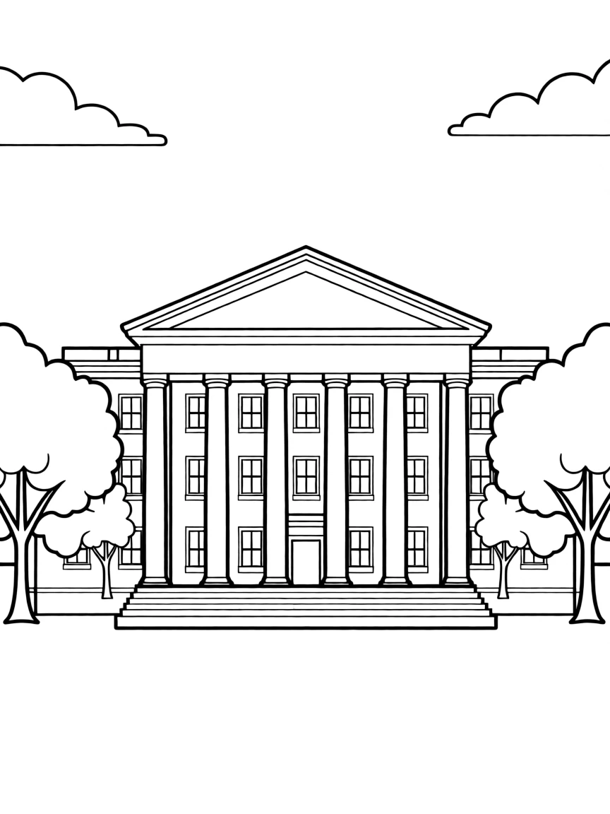 (Mississippi) University of Mississippi (Ole Miss) columned building