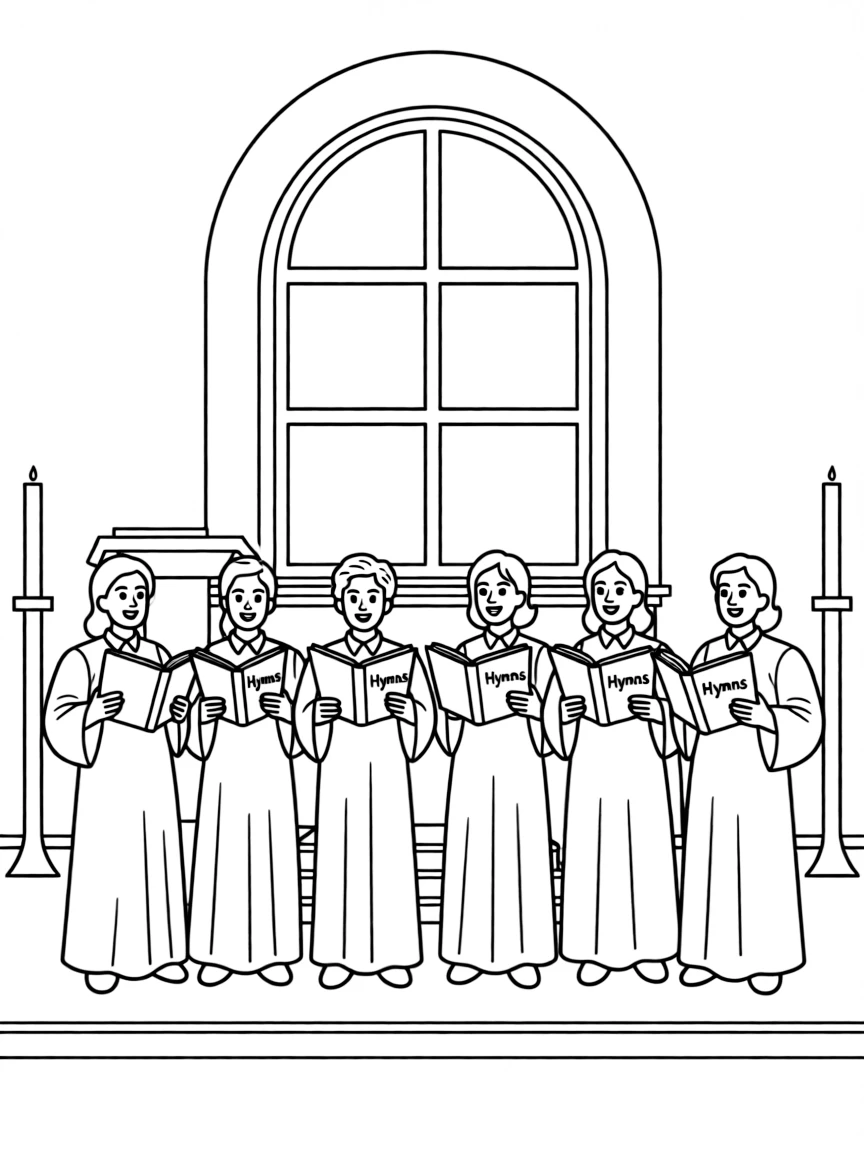 (Mississippi) A gospel choir singing in a church