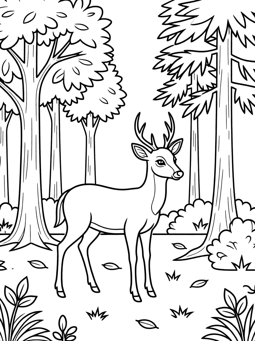 (Mississippi) A deer in the Mississippi forest