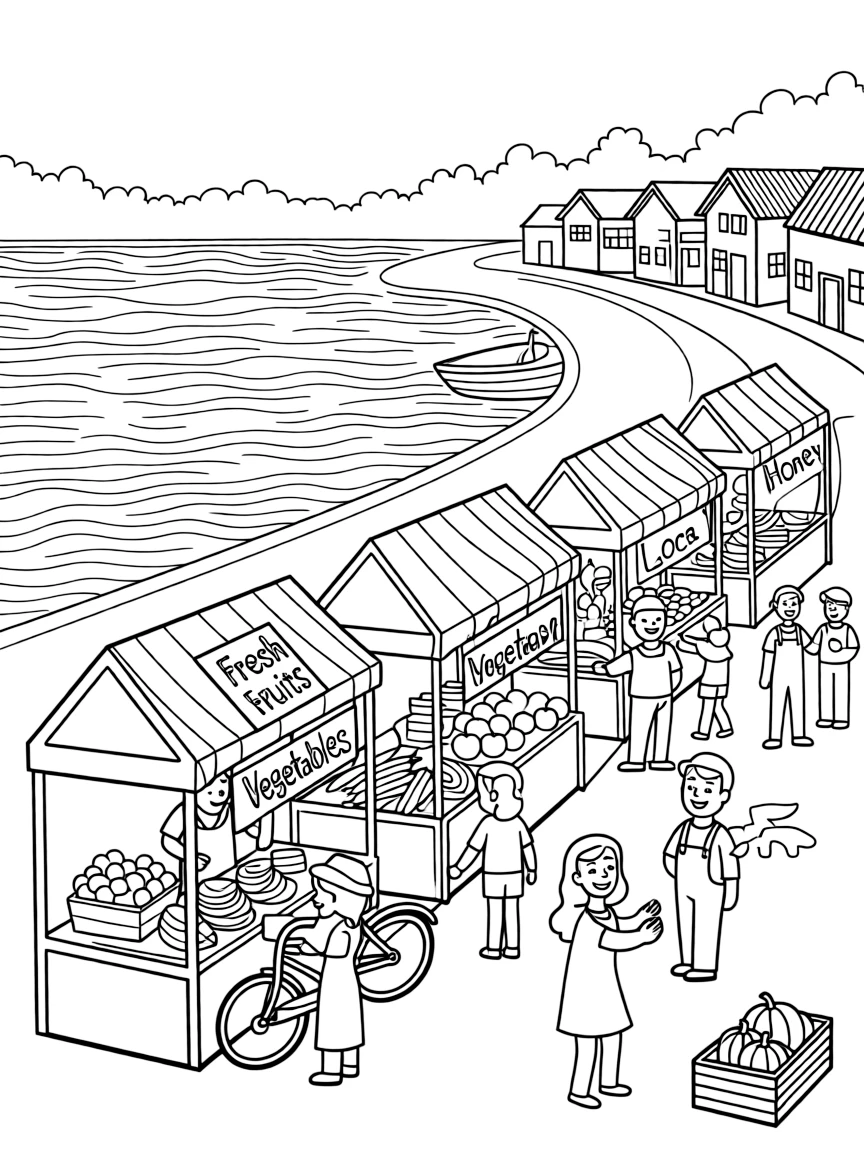 (Mississippi) Riverfront farmers market in a small town
