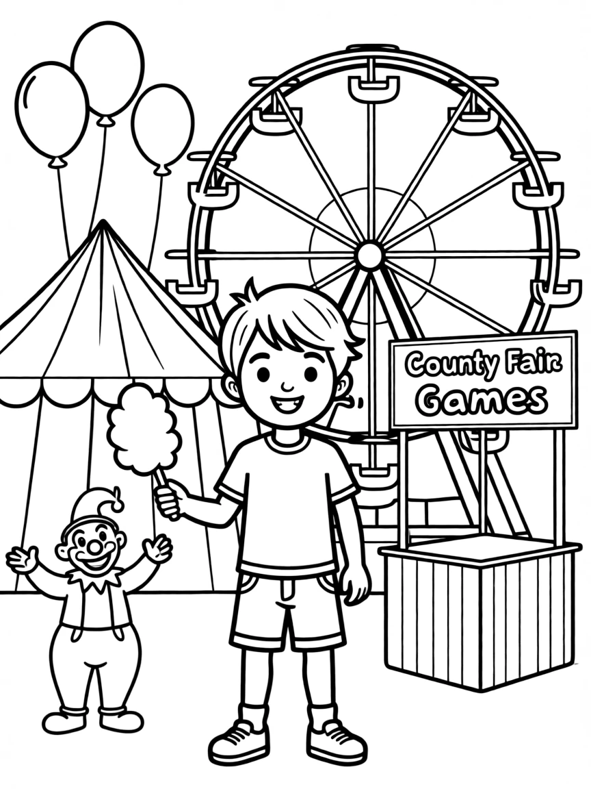 (Mississippi) A child at a county fair in Mississippi