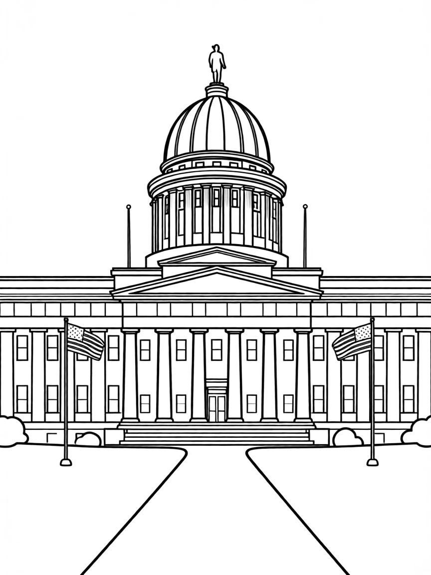 (Ohio) The Ohio Statehouse in Columbus