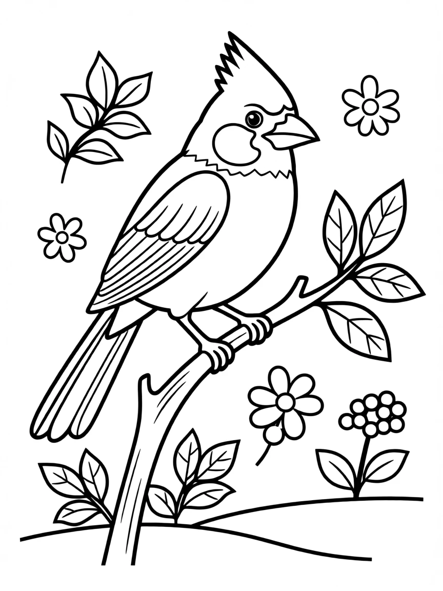 (Ohio) A red cardinal – Ohio’s state bird