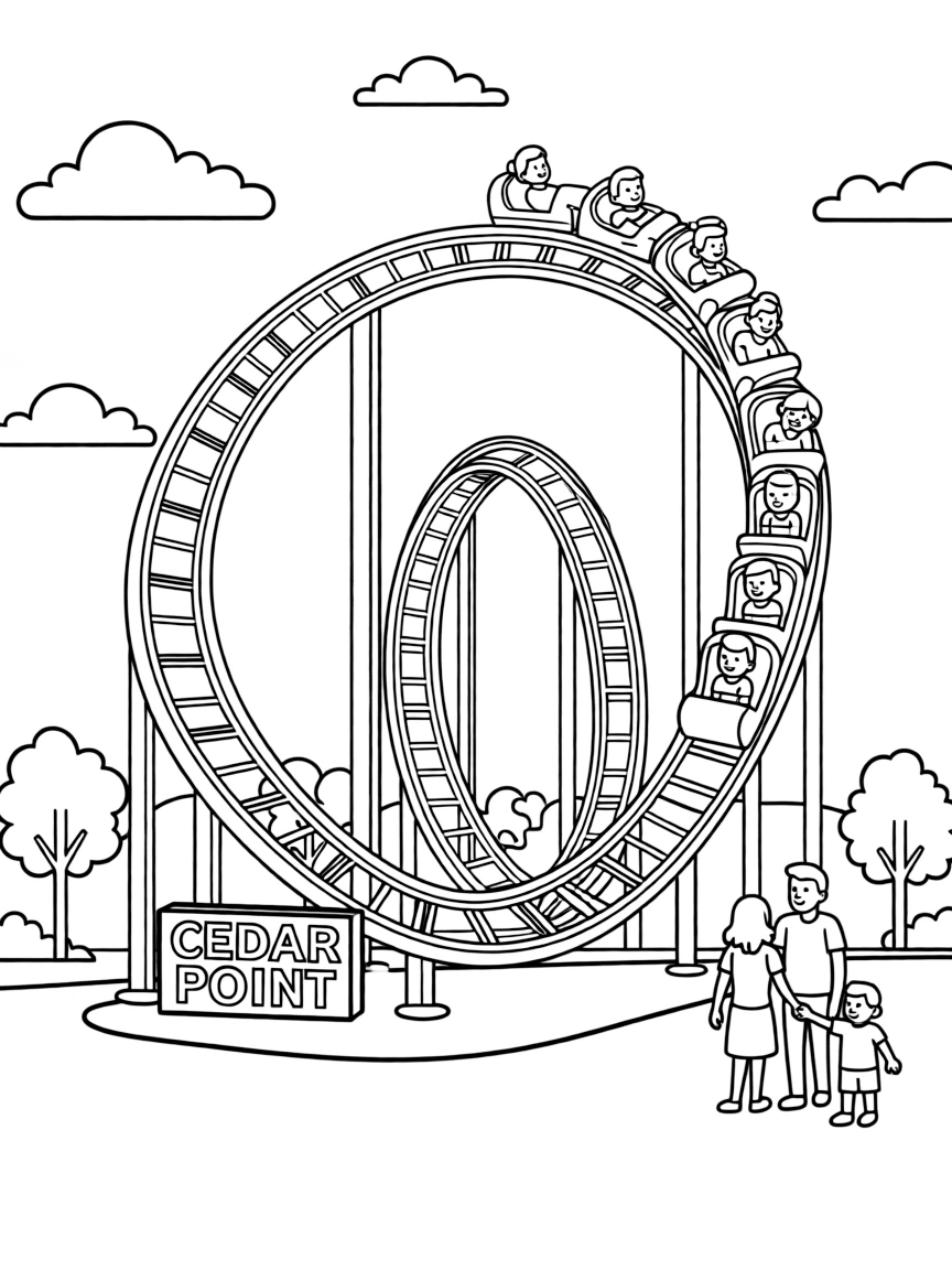 (Ohio) Cedar Point amusement park roller coaster