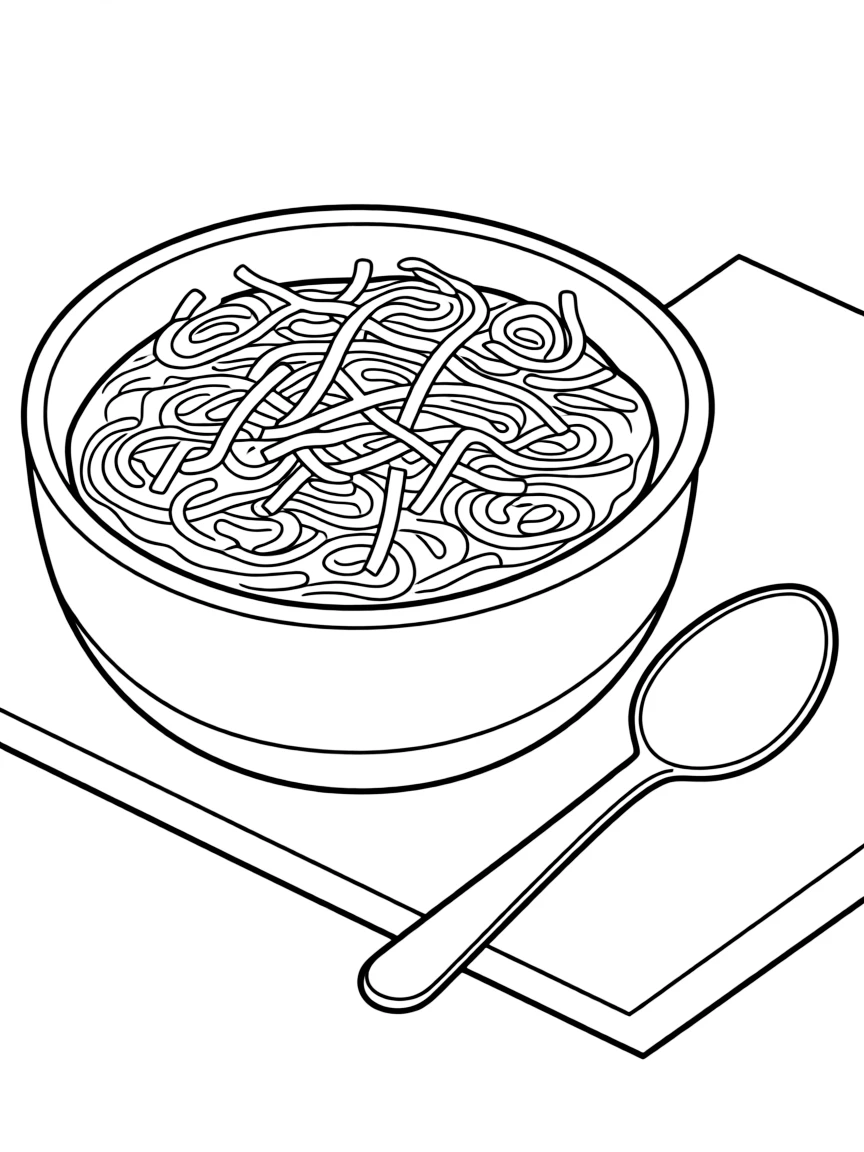 (Ohio) A Cincinnati chili bowl and spoon