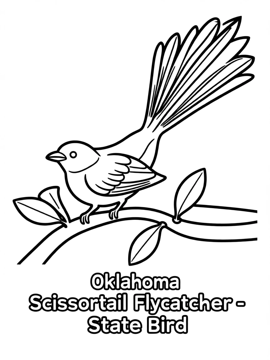 (Oklahoma) Scissortail flycatcher, the state bird
