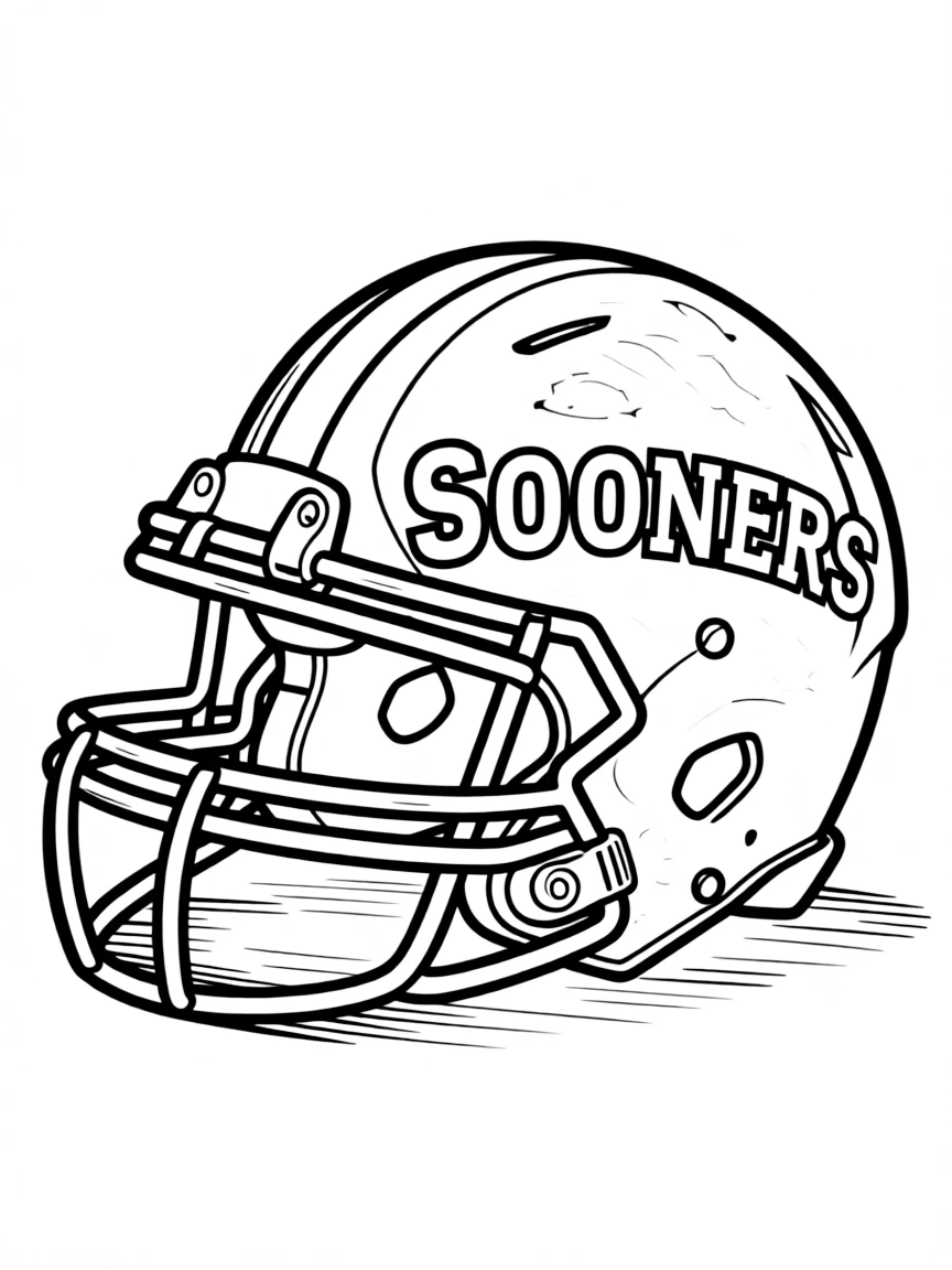 (Oklahoma) Oklahoma Sooners football helmet