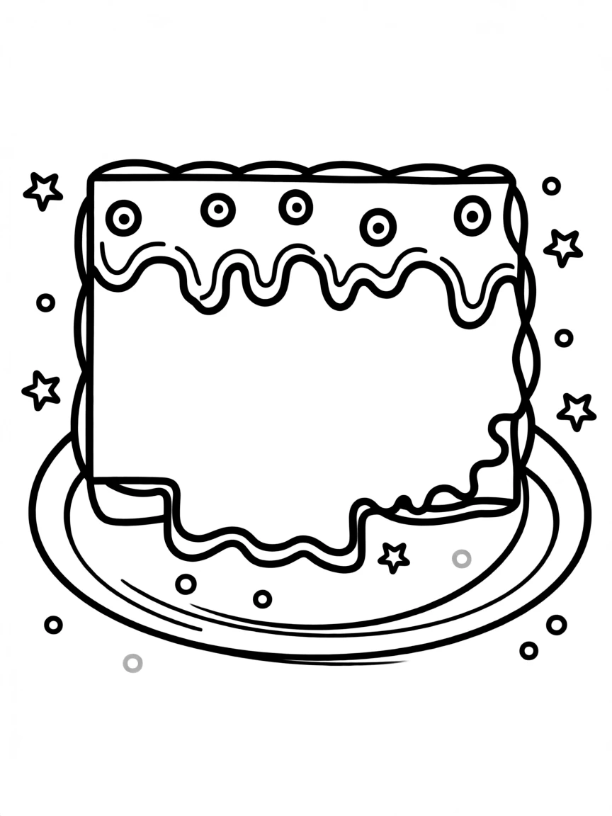 (Oklahoma) Oklahoma-shaped cookie with icing