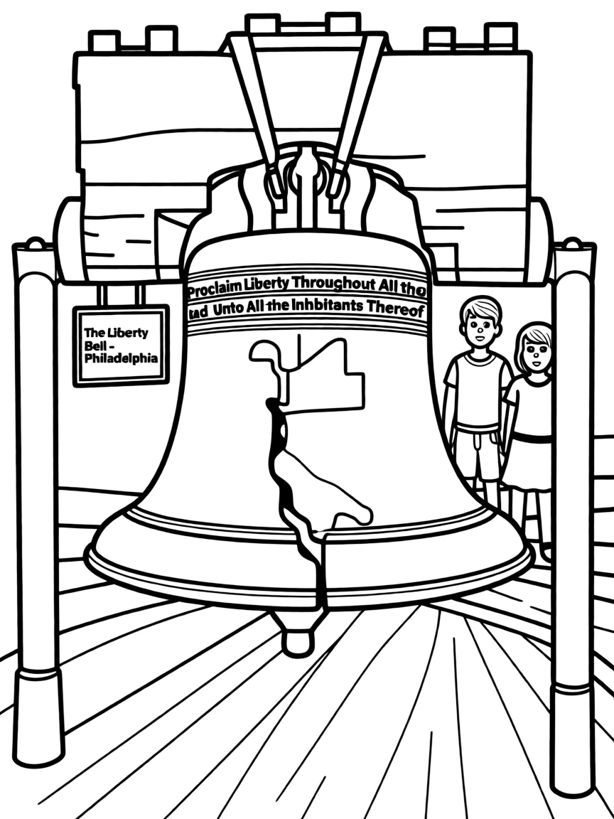 (United States) The Liberty Bell in Philadelphia with its famous crack
