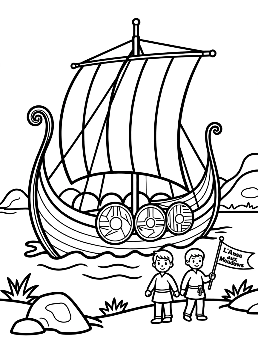 (Canada) The Viking ship at L’Anse aux Meadows historic site