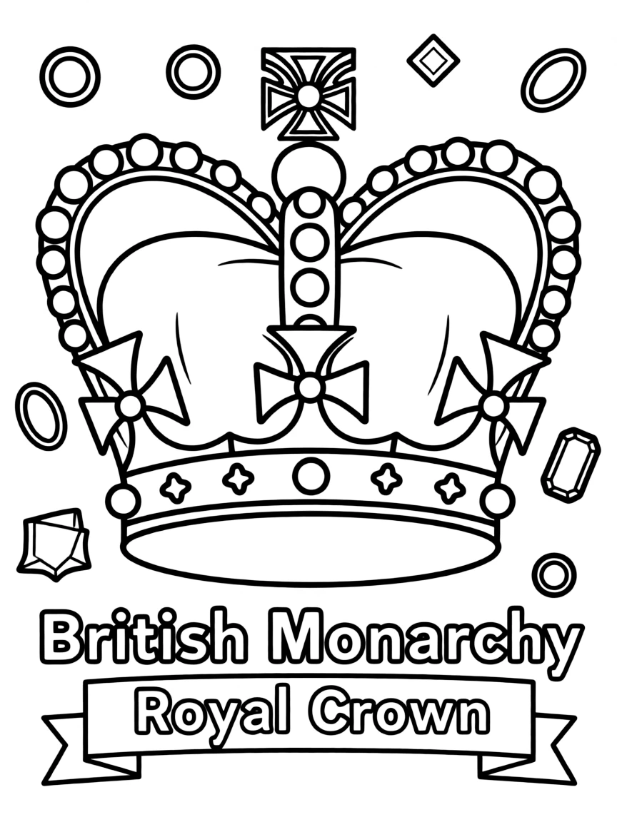 (United Kingdom) The royal crown and jewels of the British monarchy