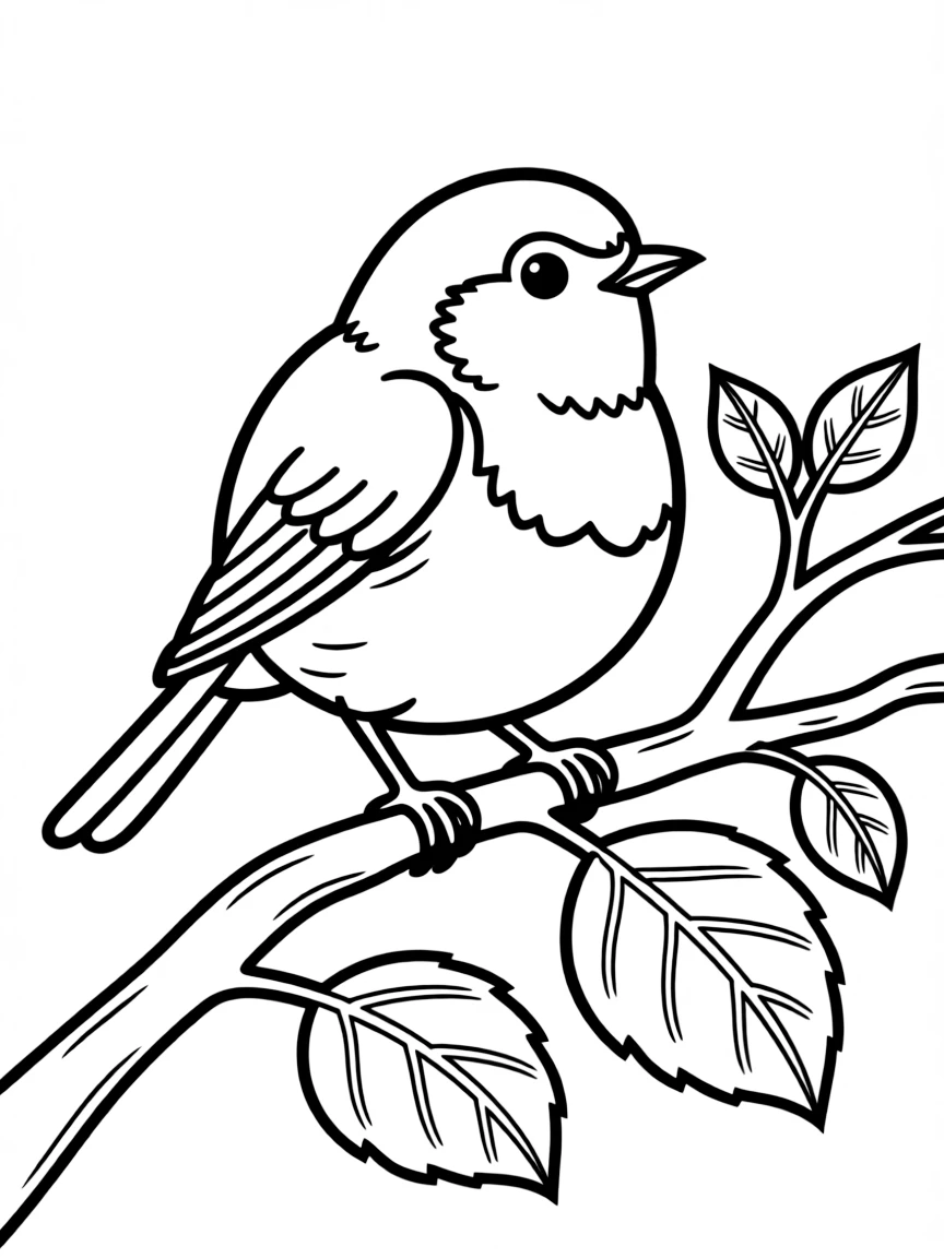 (United Kingdom) A robin (Britain’s national bird) on a branch