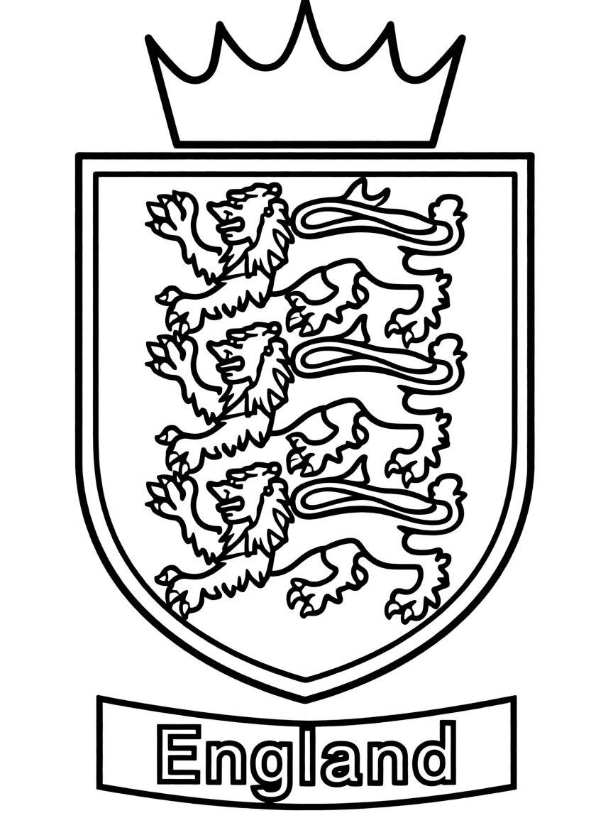 (United Kingdom) The emblem of three lions (England’s heraldic symbol)