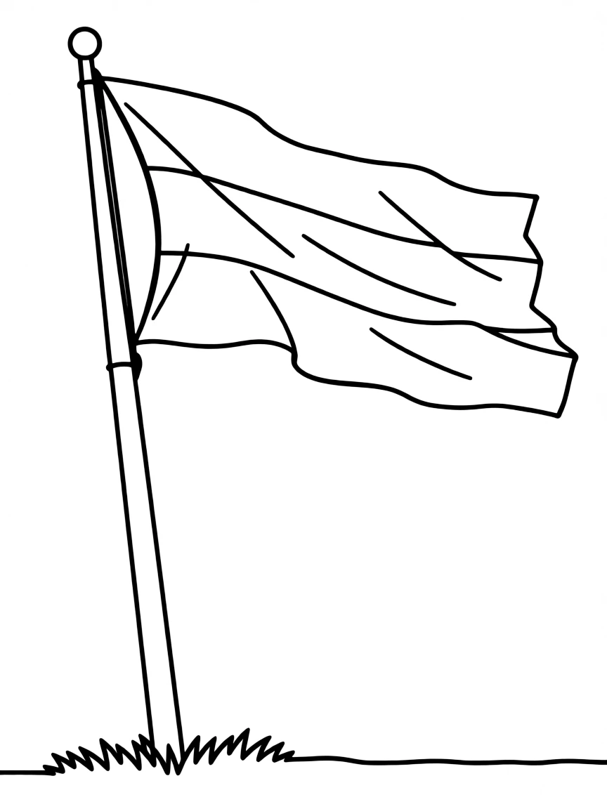 (Germany) The German flag (black, red, and gold stripes) flying in the wind
