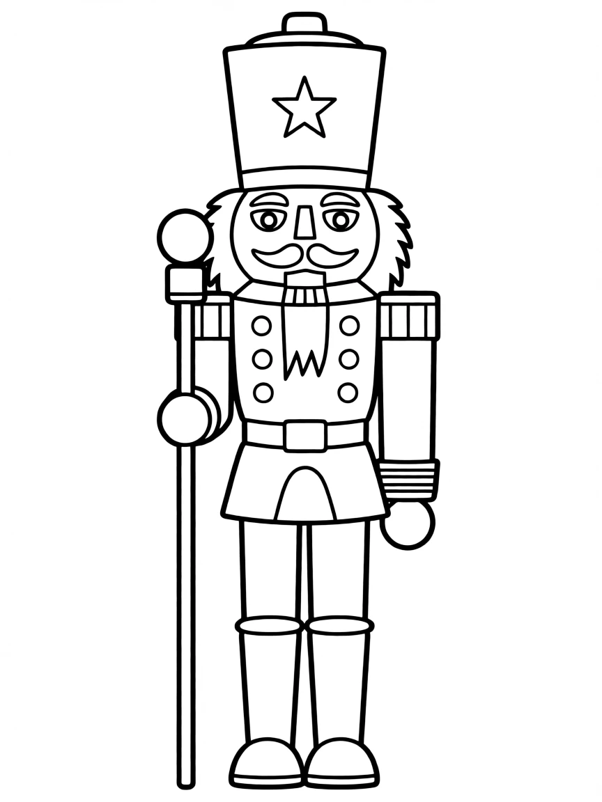(Germany) A wooden nutcracker soldier figurine
