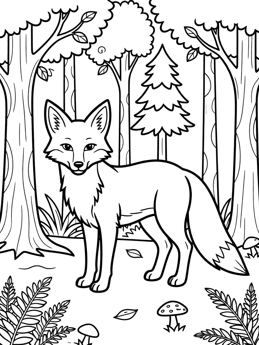(Germany) A European red fox in a German forest