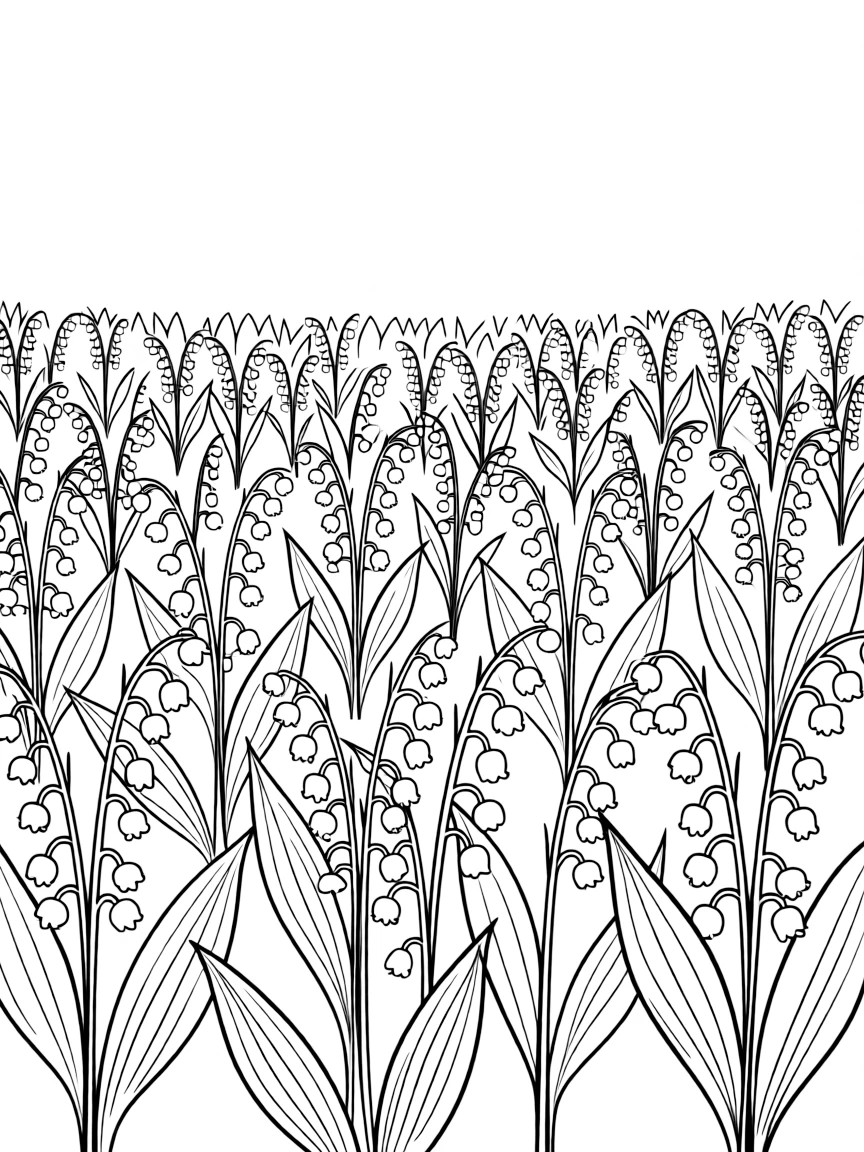 (Finland) A field of blooming lily-of-the-valley, Finland’s national flower.
