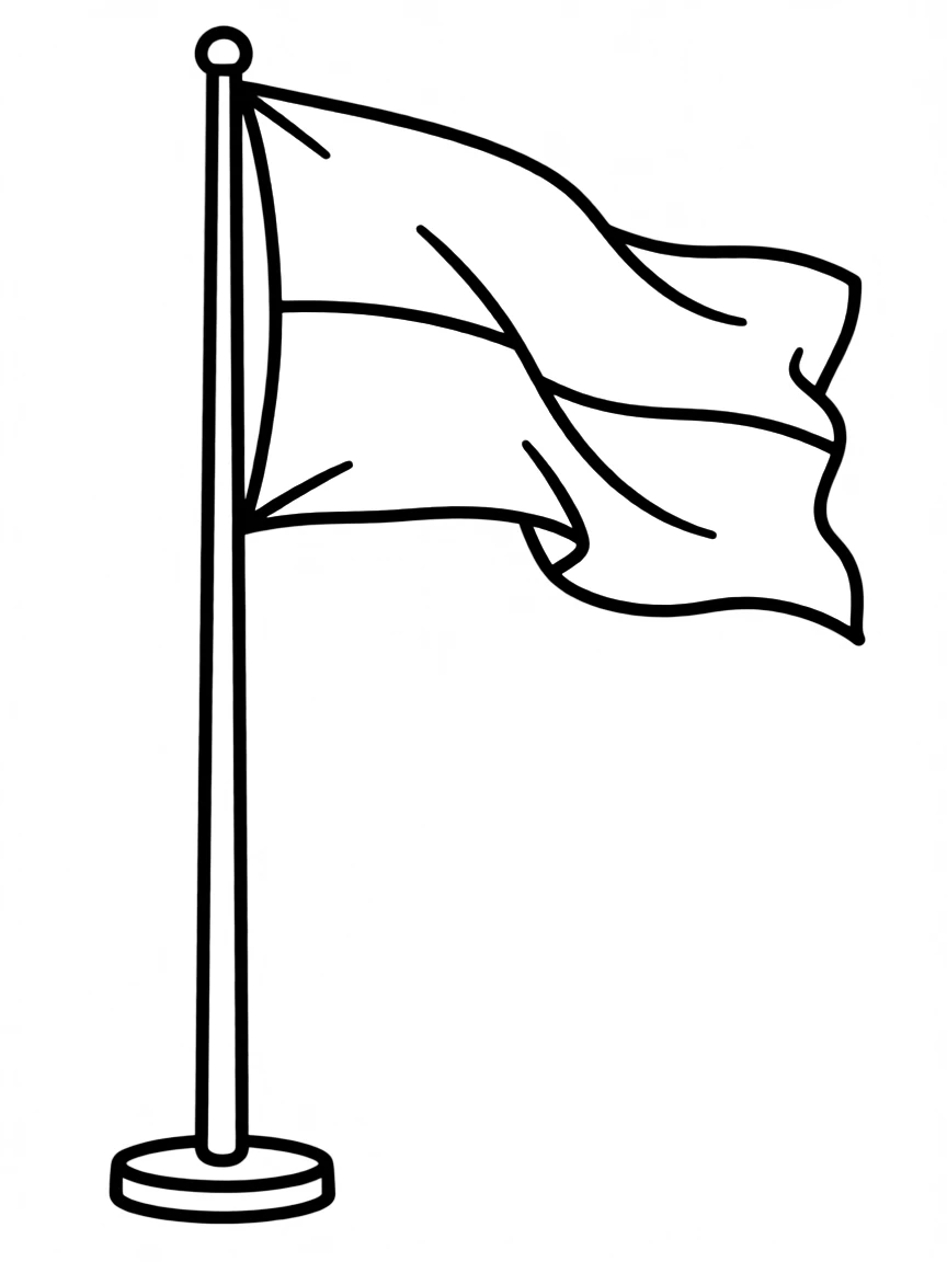 (Ukraine) The blue-and-yellow Ukrainian flag waving proudly on a flagpole.
