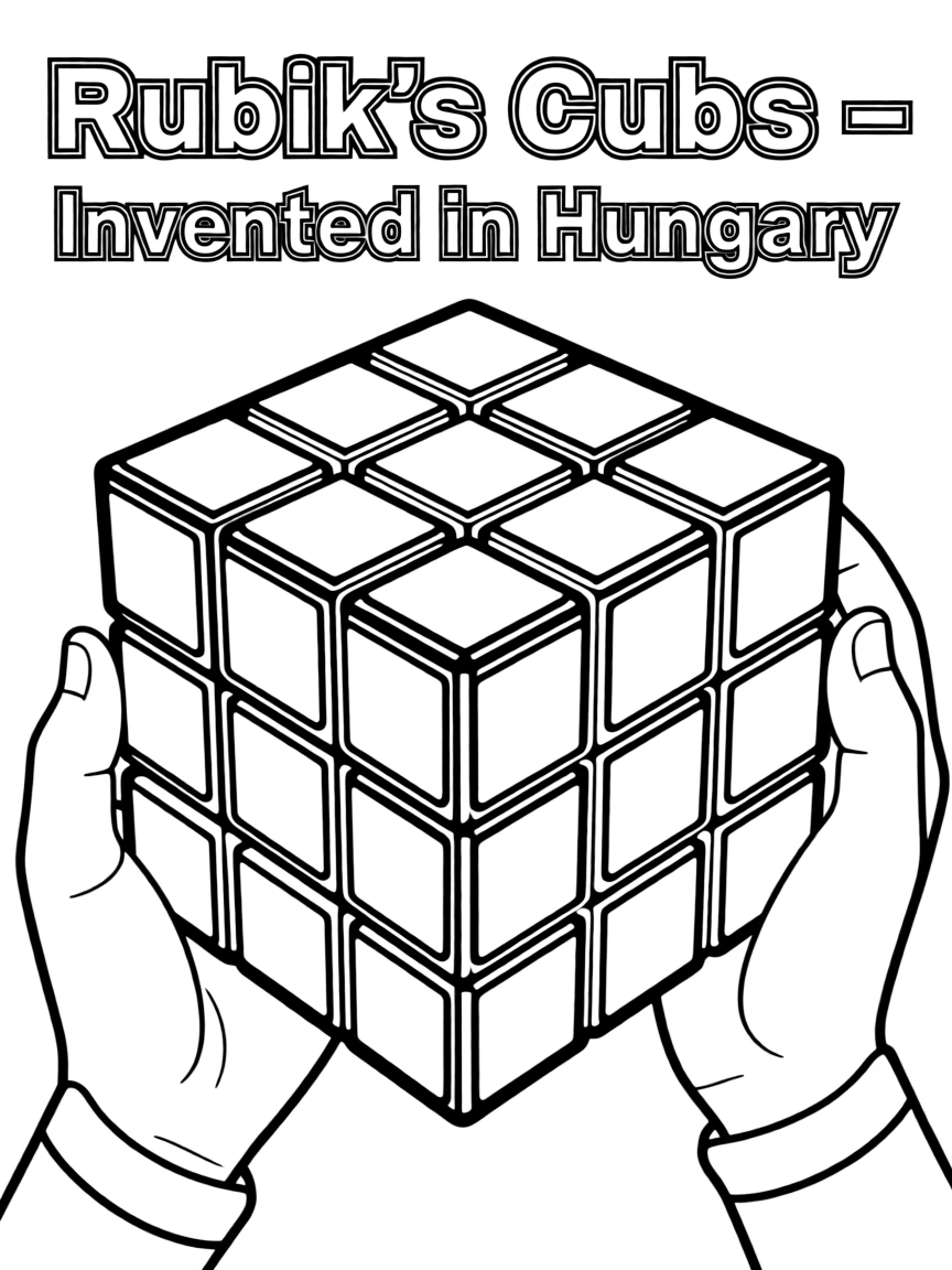 (Hungary) A Rubik’s Cube (invented by a Hungarian) with its colored squares