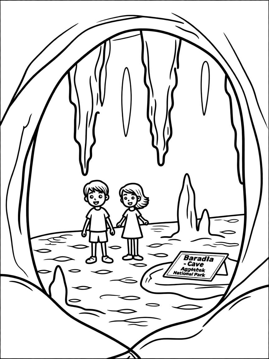 (Hungary) A cave with stalactites from Aggtelek National Park (Baradla cave)