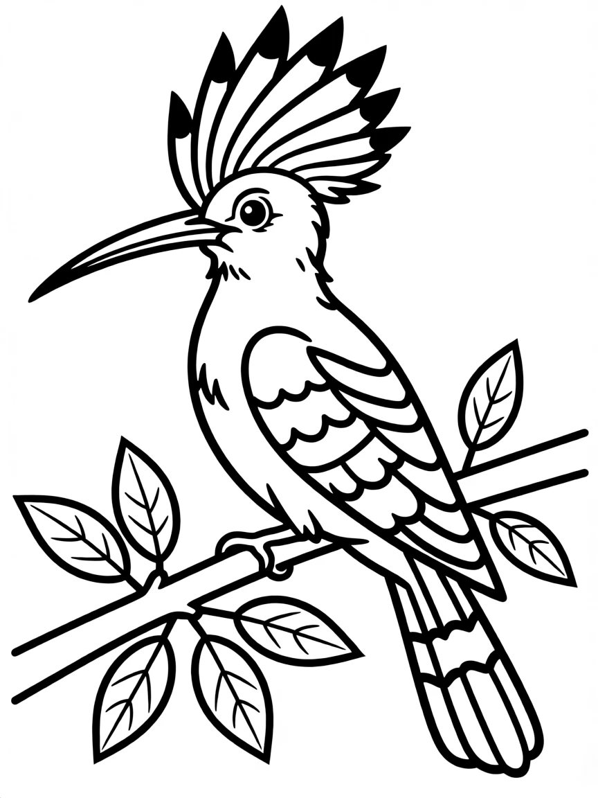 (Israel) A hoopoe bird (Israel’s national bird) with its orange crest fanned out