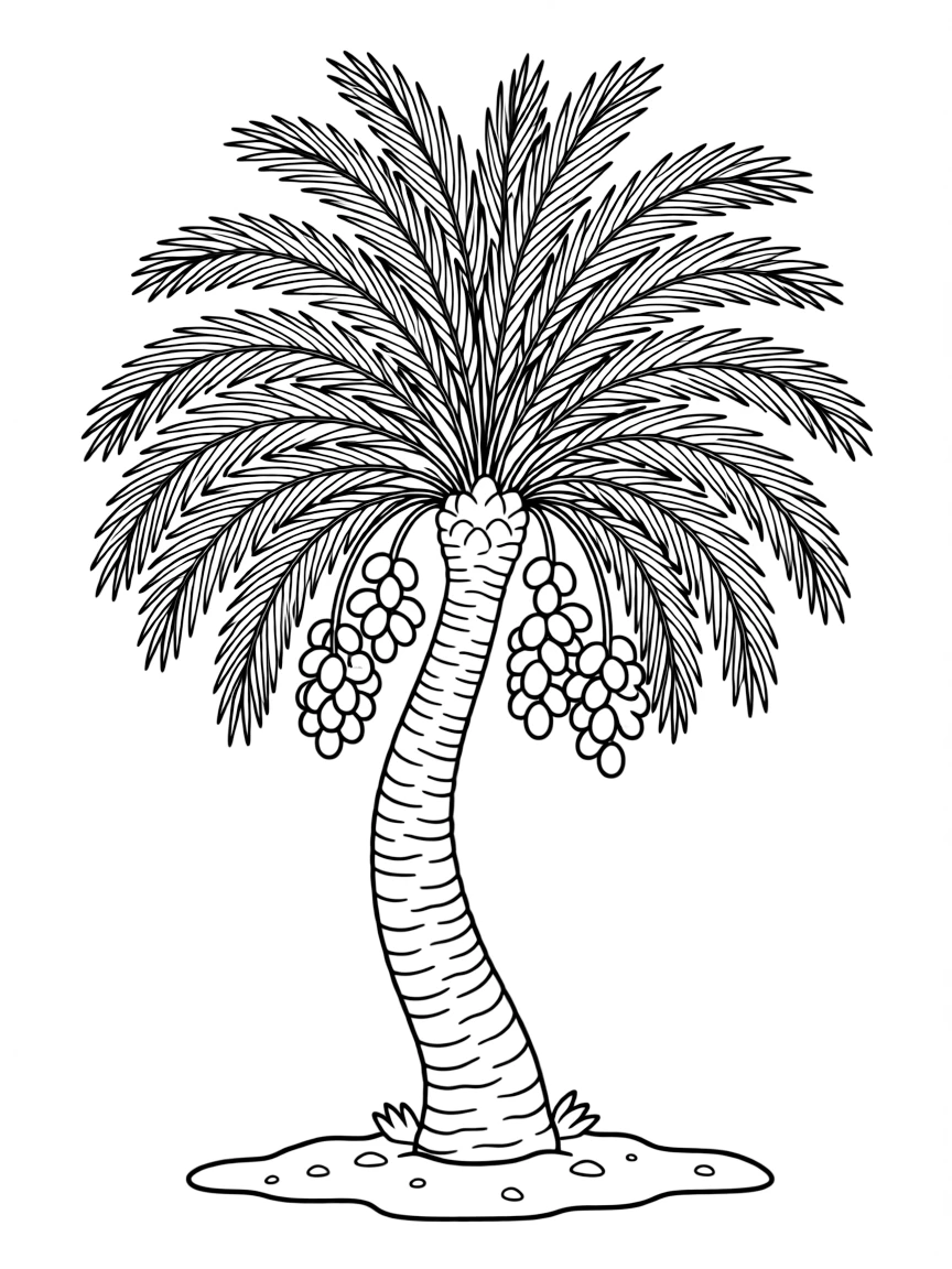 (Israel) A replica of an ancient Judean date palm tree (grown from 2000-year-old seed) with dates