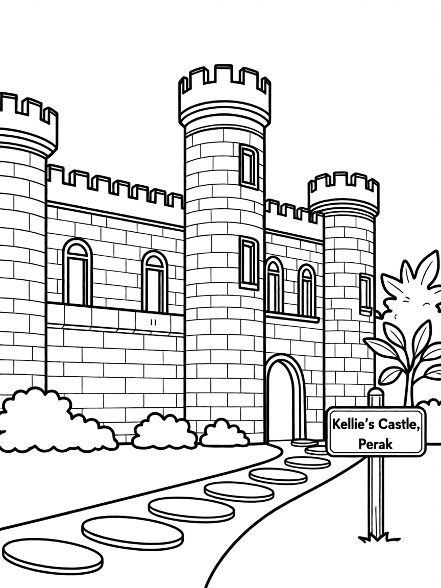 (Malaysia) The historic Kellie’s Castle in Perak with its unfinished brick architecture