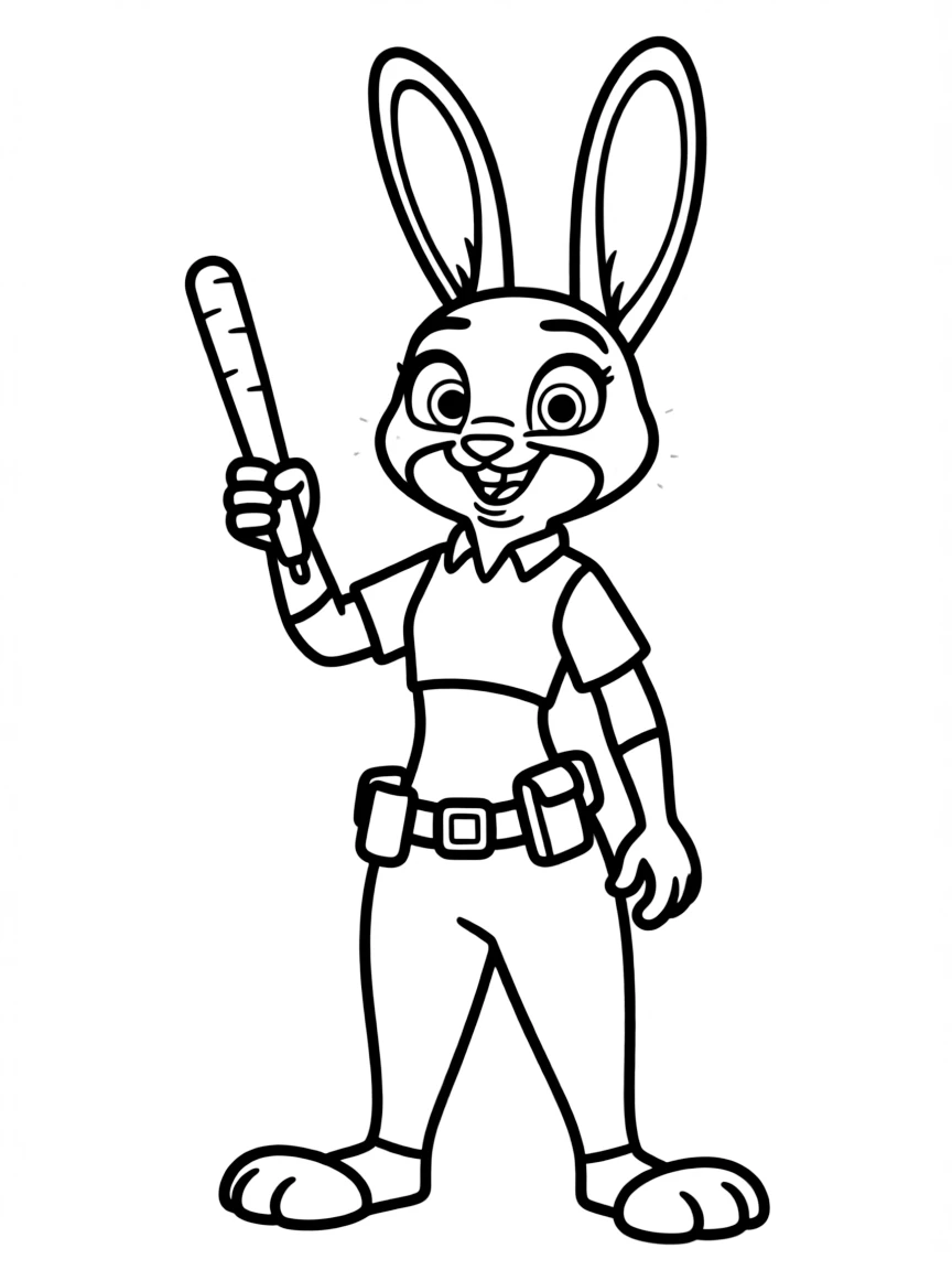(Zootopia) Judy using her carrot recorder pen  