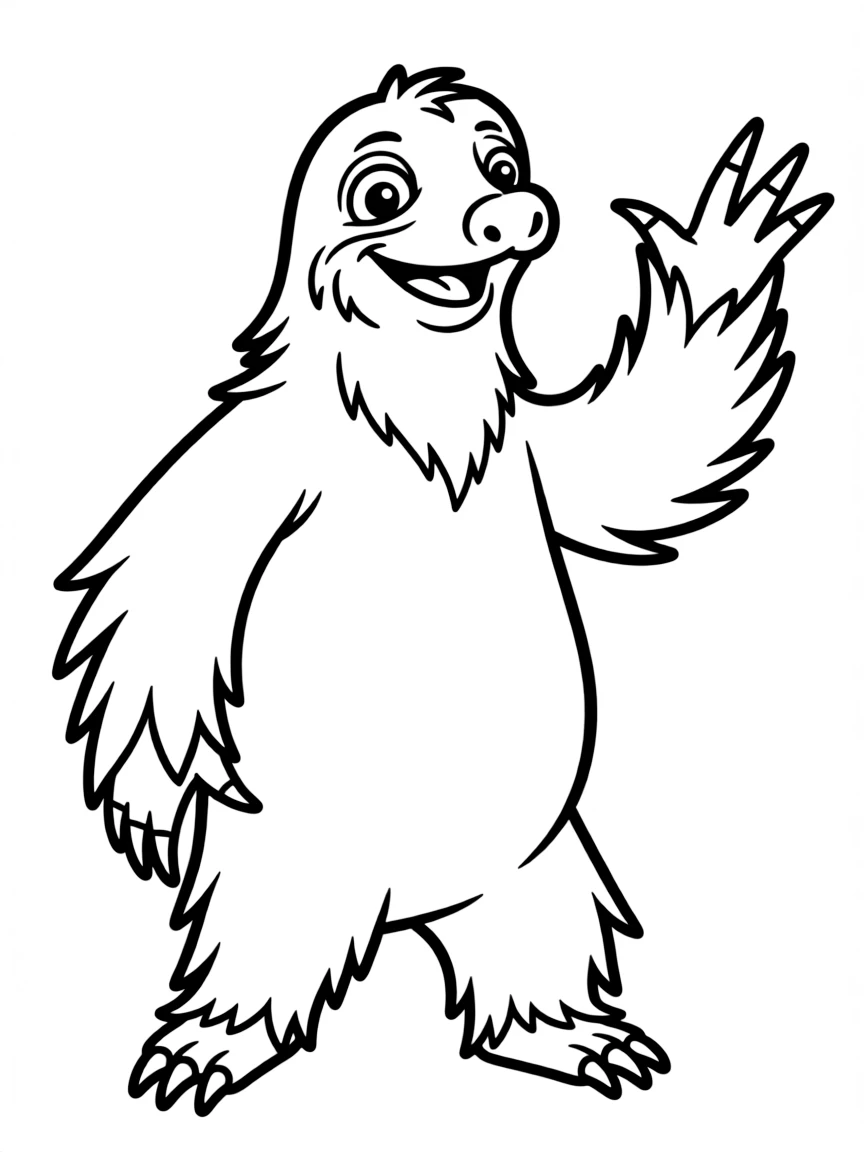 (Ice Age) Sid the sloth with his big smile and long limbs