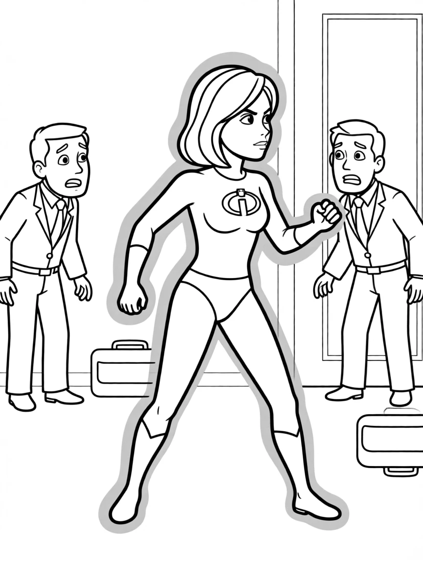 (The Incredibles) Violet turning invisible while sneaking past enemies