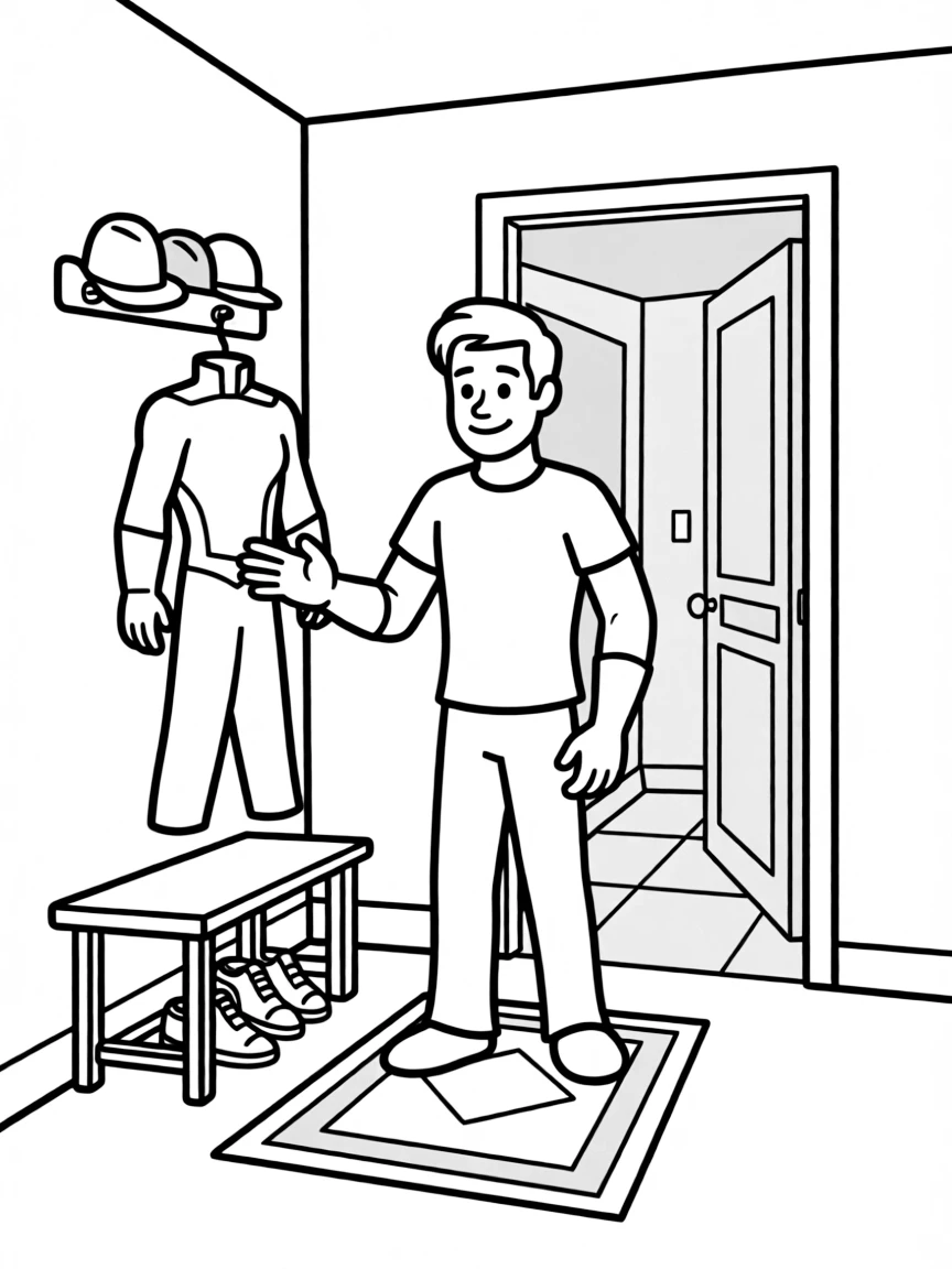 (The Incredibles) Frozone searching for his super suit at home