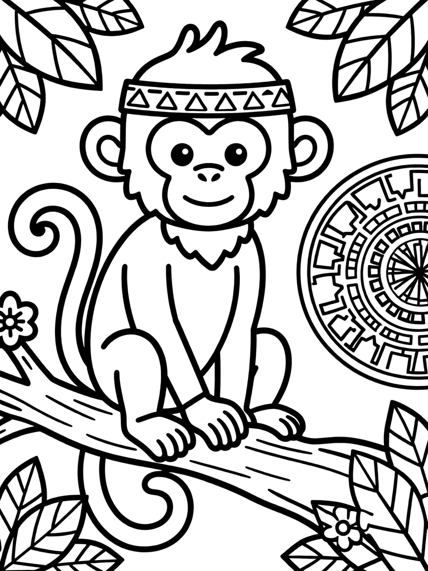 A Mayan monkey