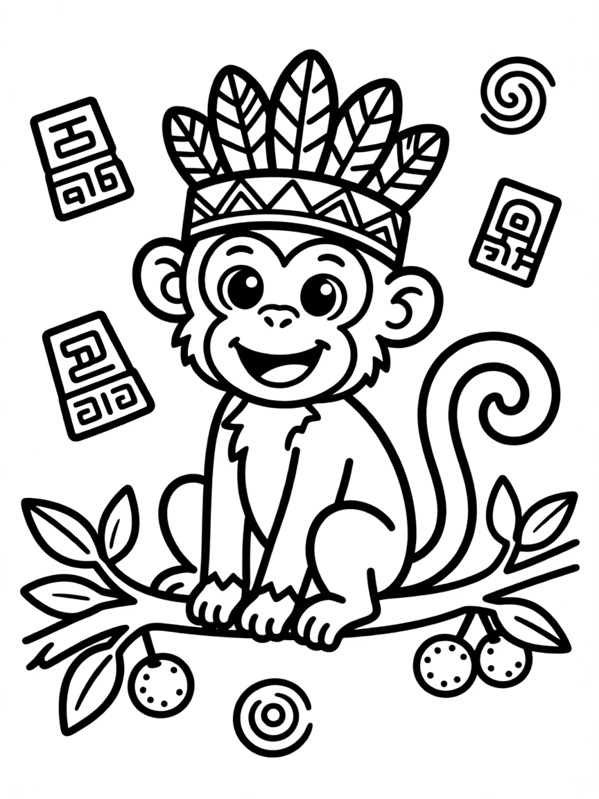 A Mayan monkey