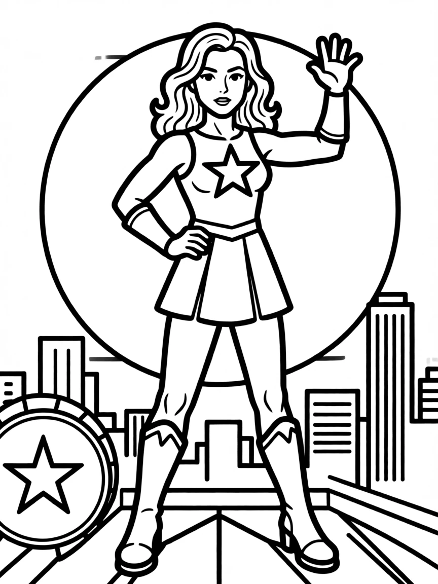 Gal Gadot as a hero.