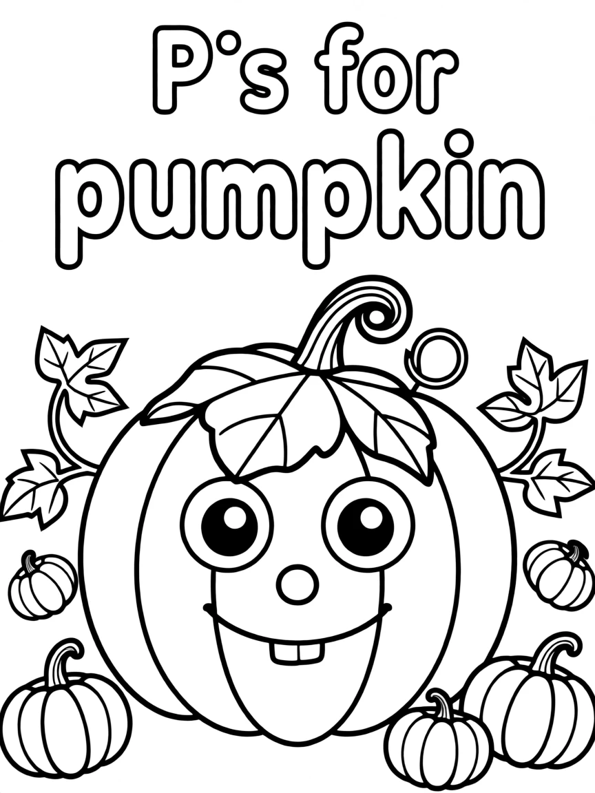 "P is for pumpkin"