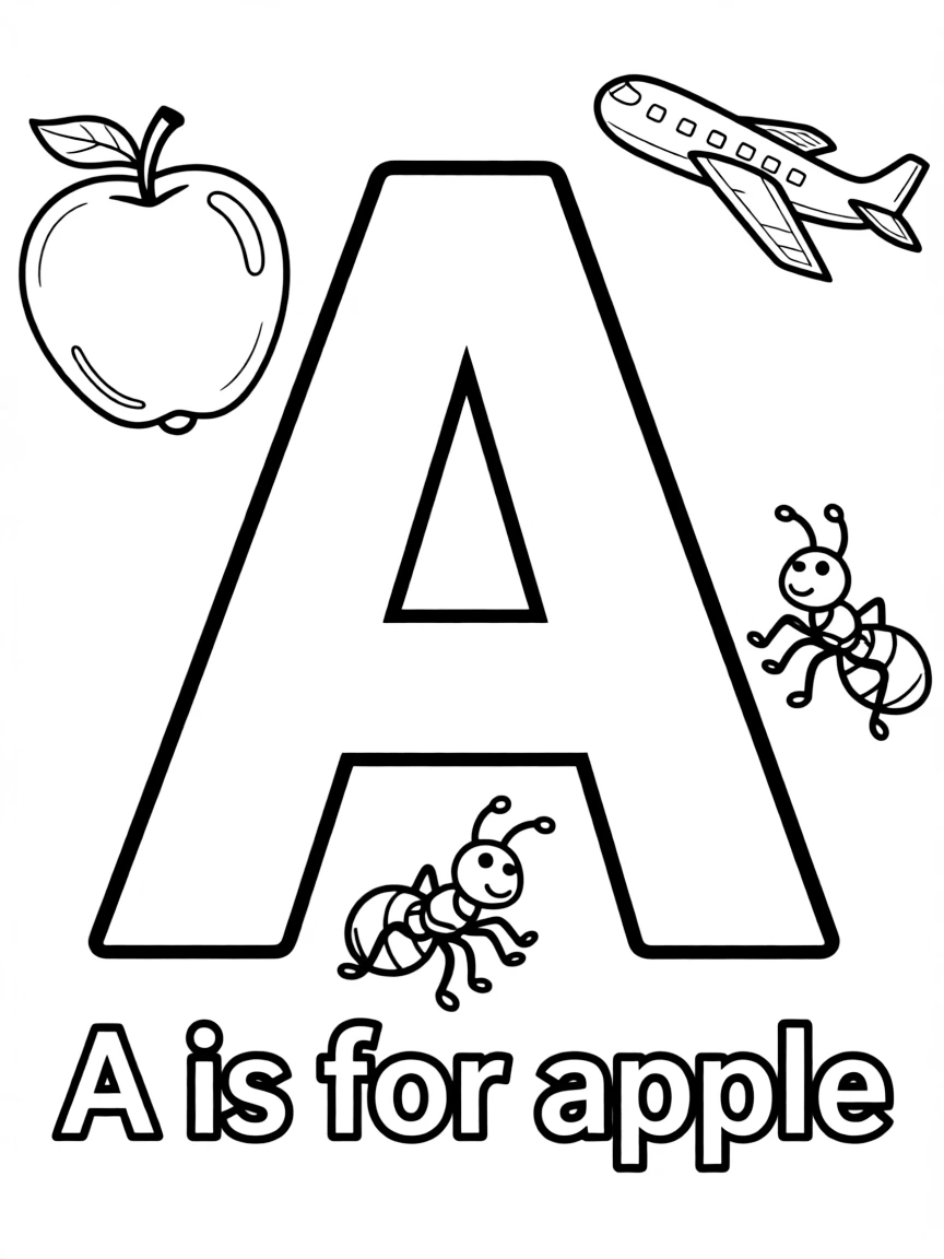 "A is for apple"
