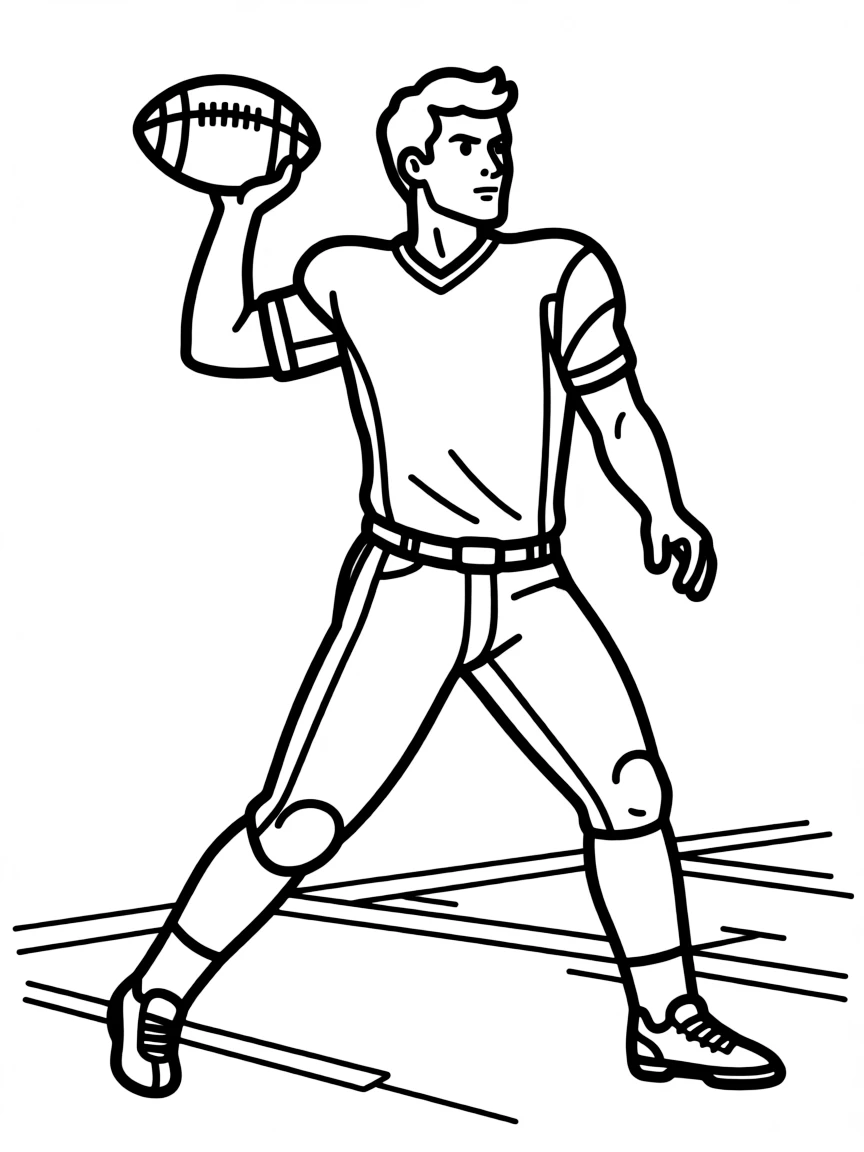 Tom Brady throwing a football.