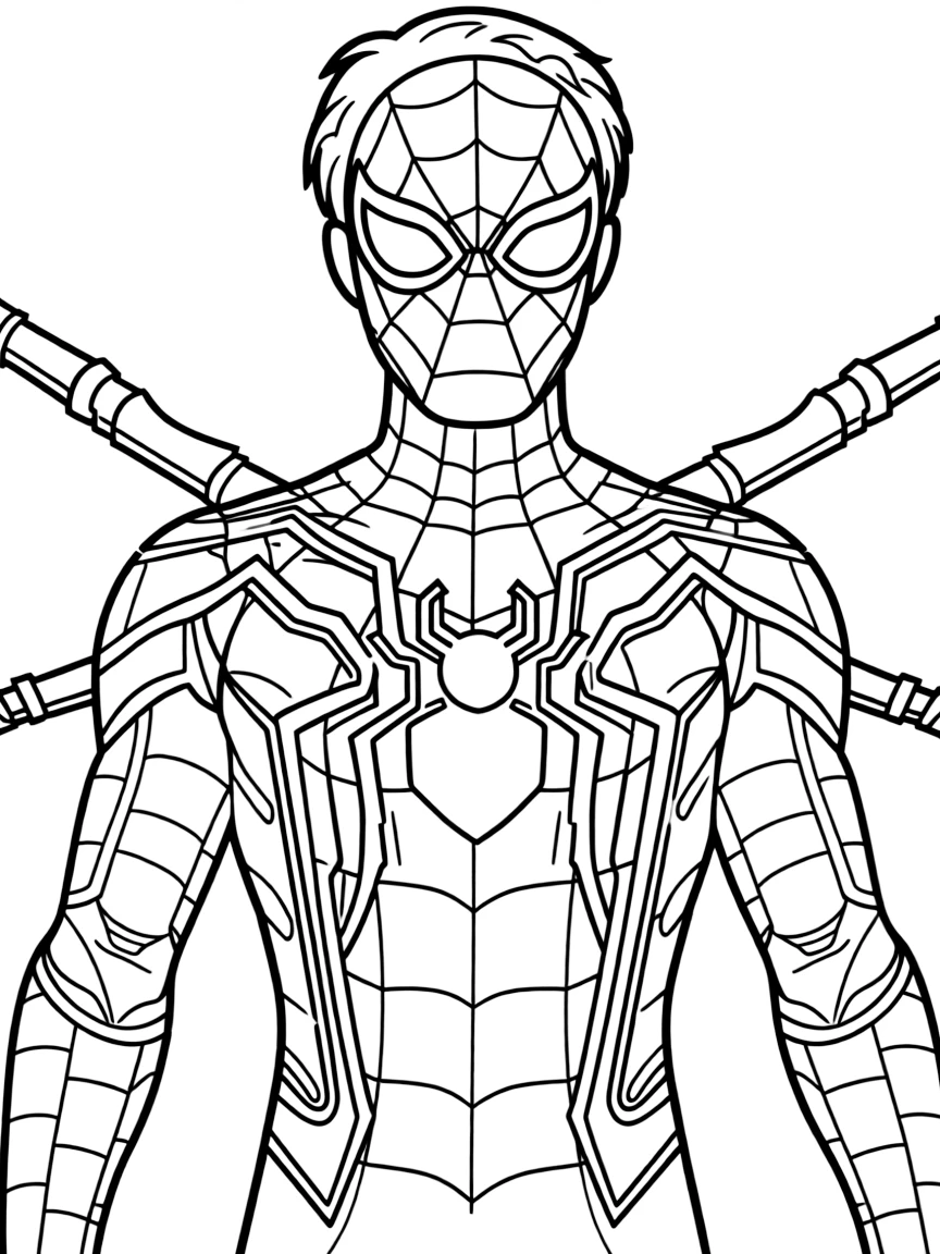 Spider-Man in his Iron Spider armor