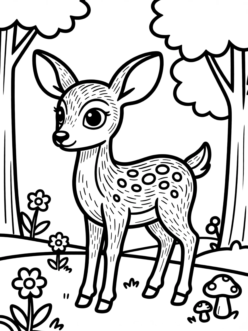 A cute deer