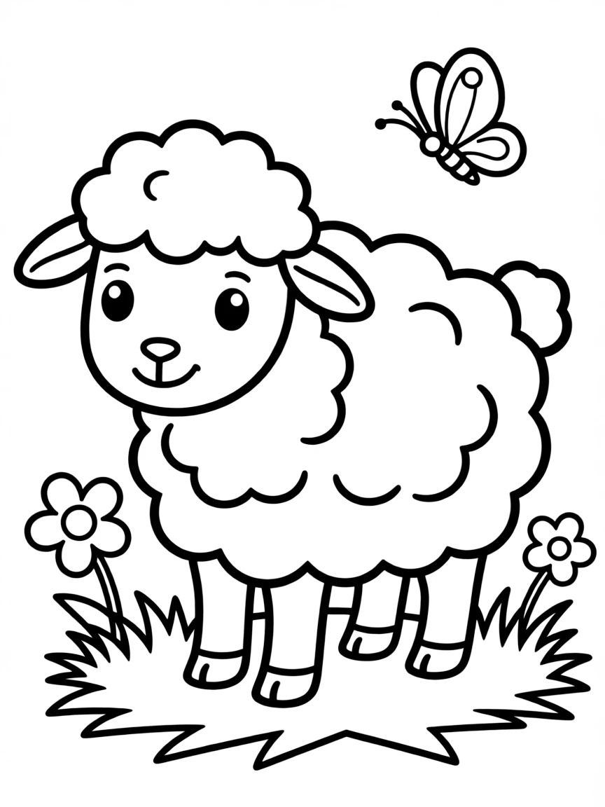 A cute sheep