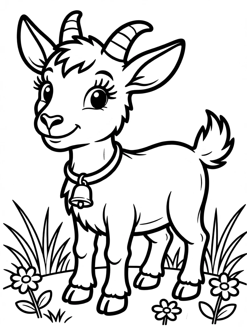 A cute goat