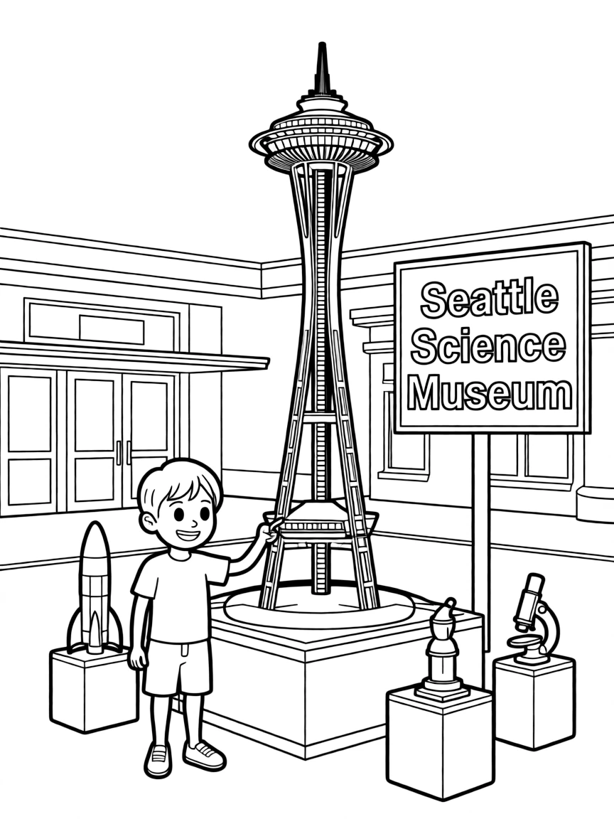 (Washington) A child visiting a science museum in Seattle