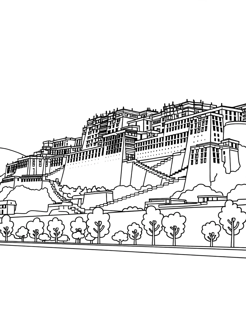 Potala Palace in Lhasa, Tibet